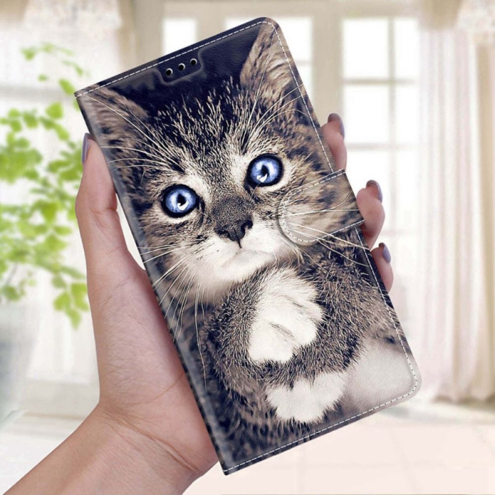 Folio-hoesje voor Xiaomi Redmi Note 11 Pro Plus 5G Met Ketting Thong Kat Fan