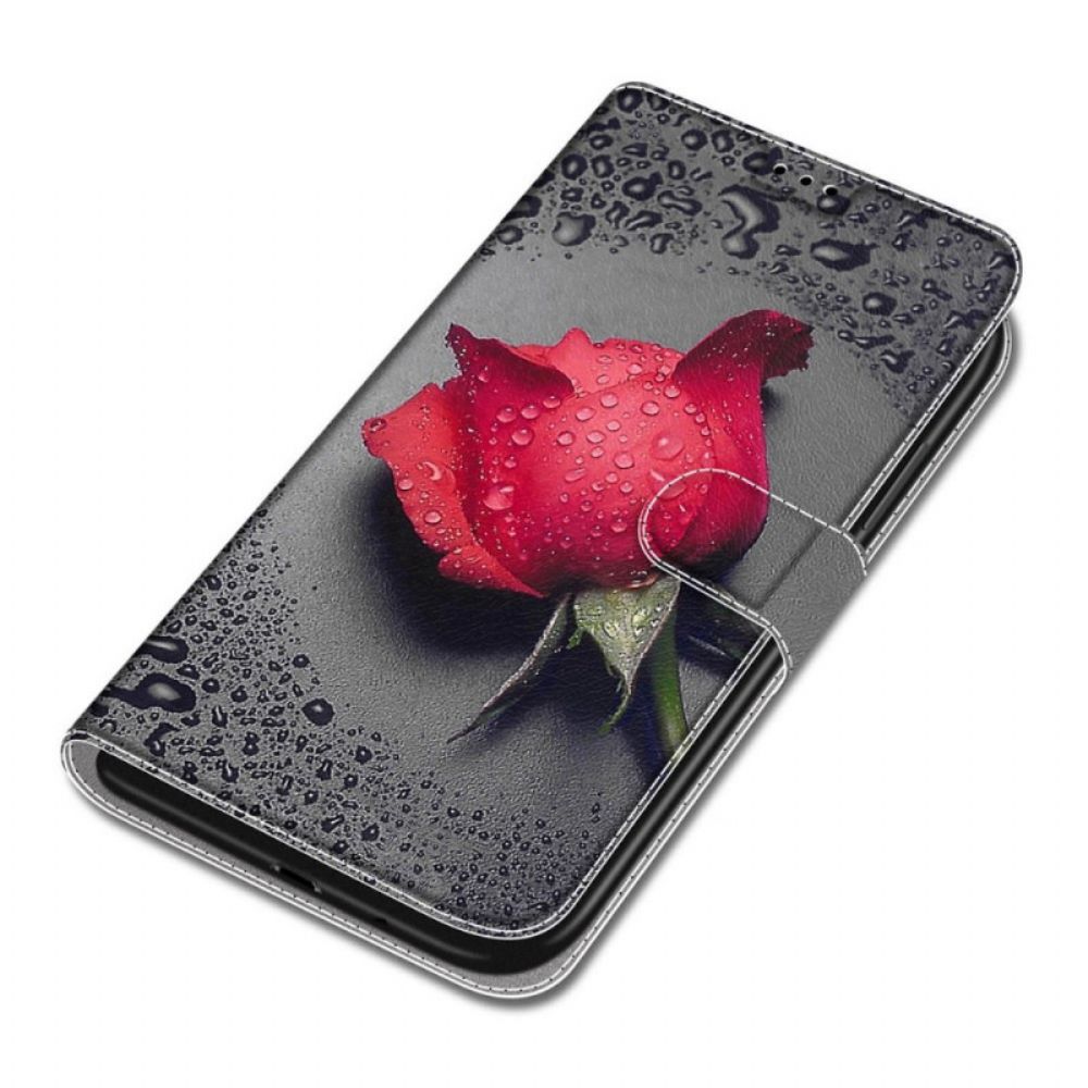 Folio-hoesje voor Xiaomi Redmi Note 11 Pro Plus 5G Rozen Met Riem