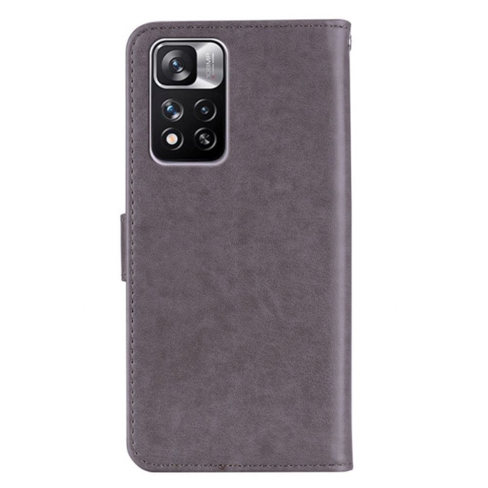 Folio-hoesje voor Xiaomi Redmi Note 11 Pro Plus 5G Uil Mandala