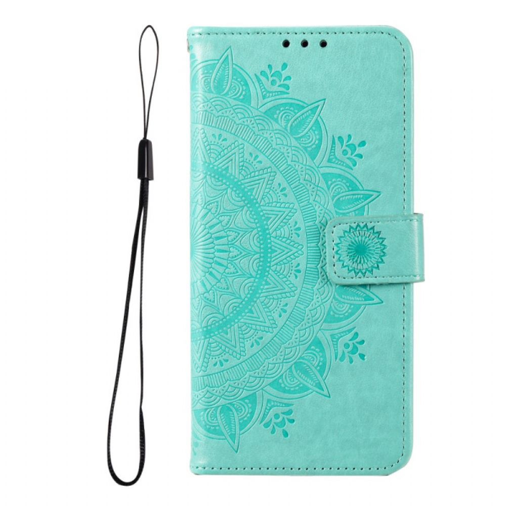 Folio-hoesje voor Xiaomi Redmi Note 11 Pro Plus 5G Zon Mandala