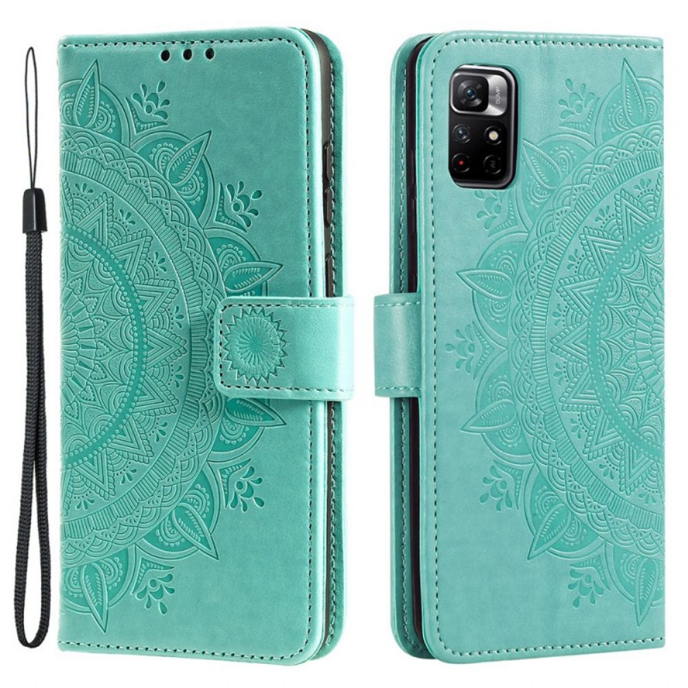 Folio-hoesje voor Xiaomi Redmi Note 11 Pro Plus 5G Zon Mandala