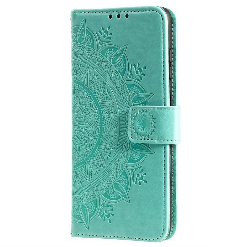 Folio-hoesje voor Xiaomi Redmi Note 11 Pro Plus 5G Zon Mandala