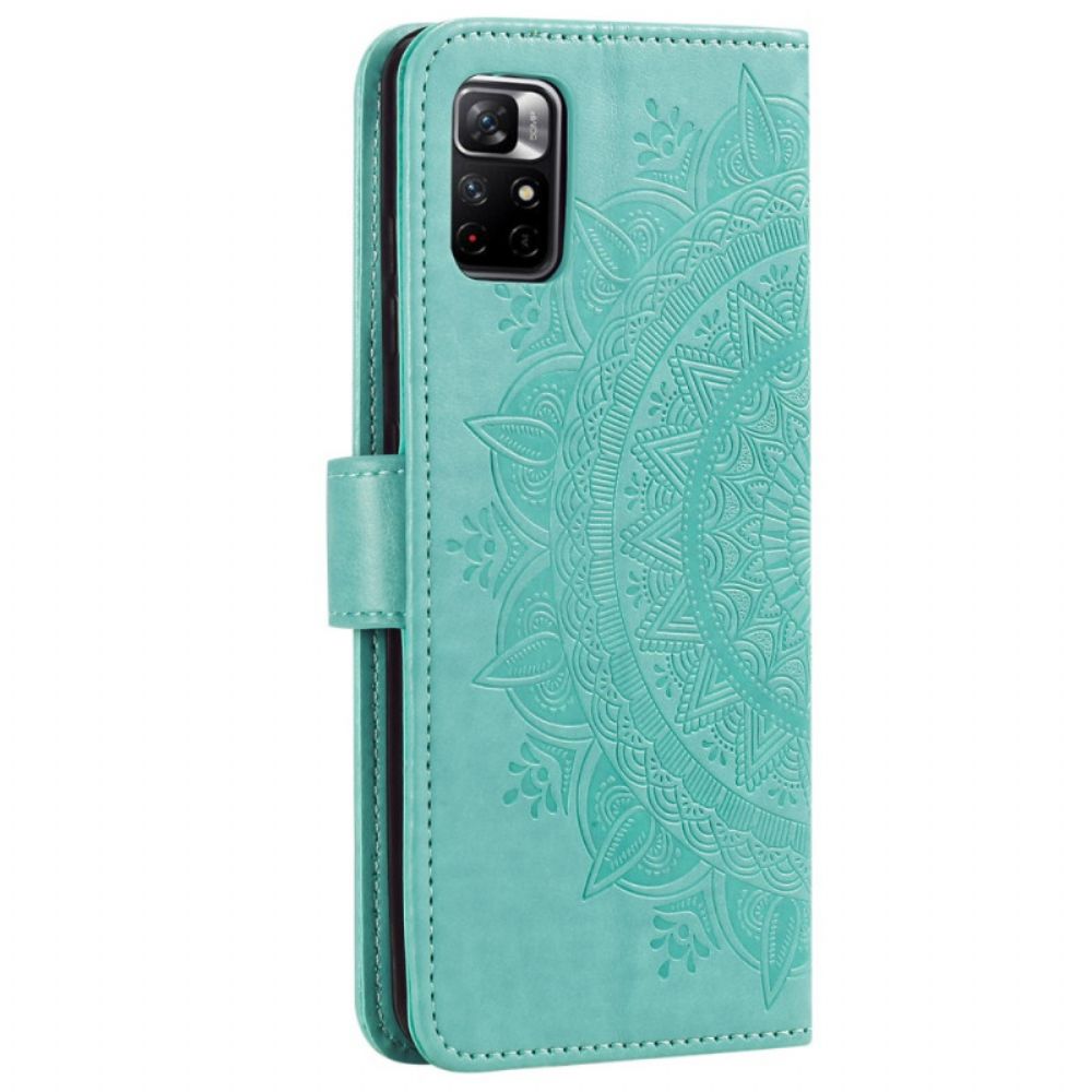 Folio-hoesje voor Xiaomi Redmi Note 11 Pro Plus 5G Zon Mandala