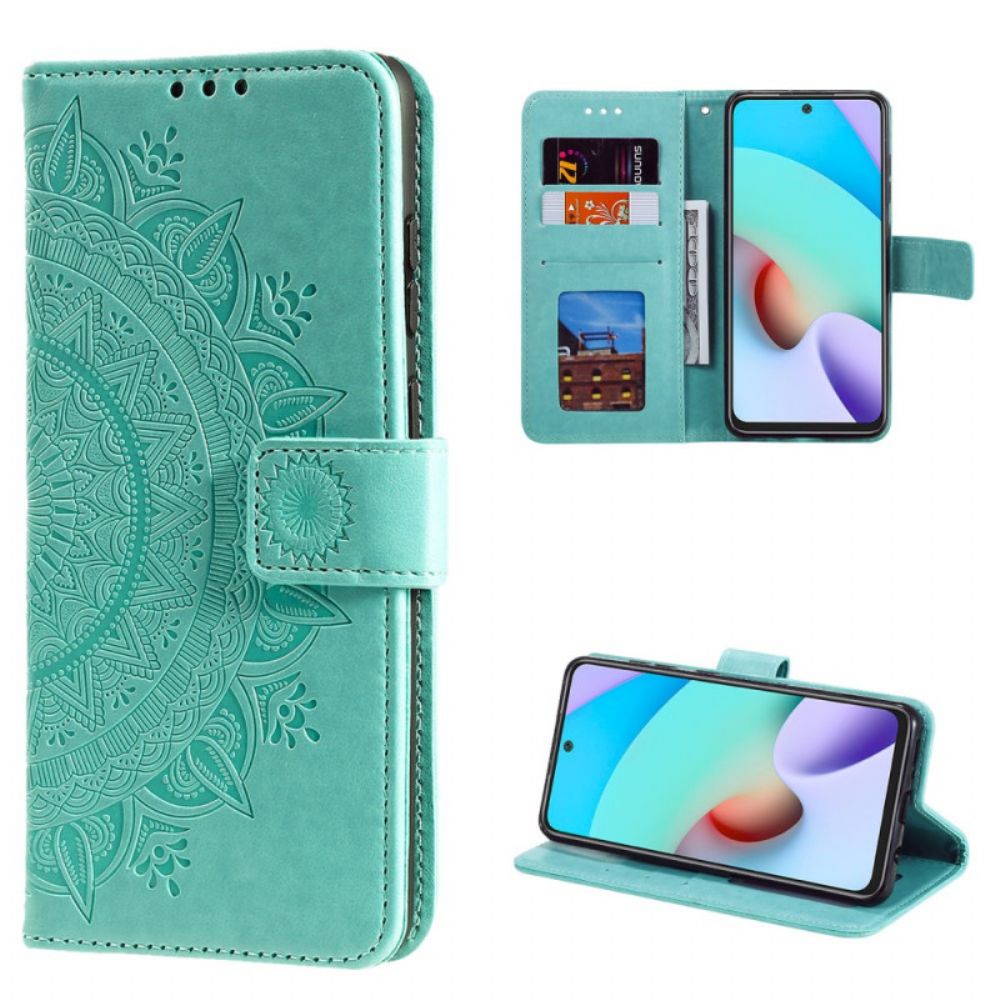 Folio-hoesje voor Xiaomi Redmi Note 11 Pro Plus 5G Zon Mandala