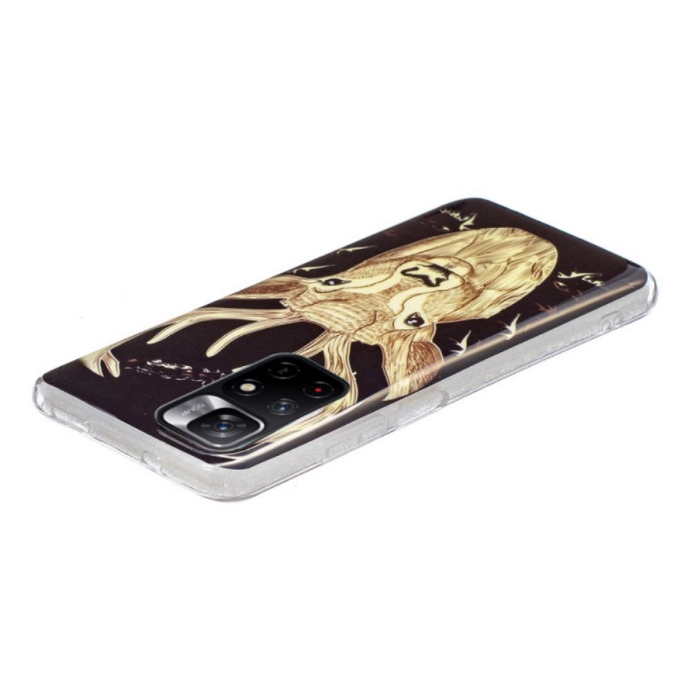 Hoesje voor Xiaomi Redmi Note 11 Pro Plus 5G Fluorescerend Majestueus Hert
