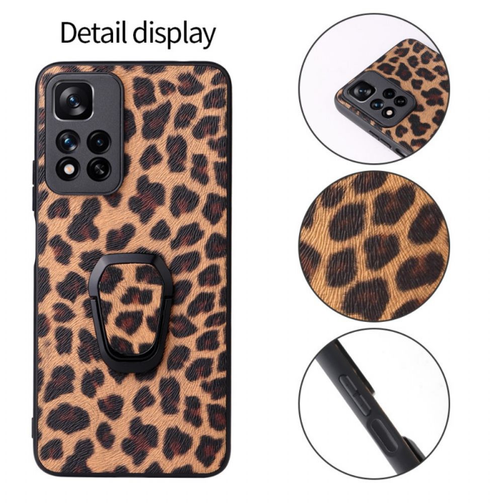 Hoesje voor Xiaomi Redmi Note 11 Pro Plus 5G Koolstofvezelring-ondersteuning