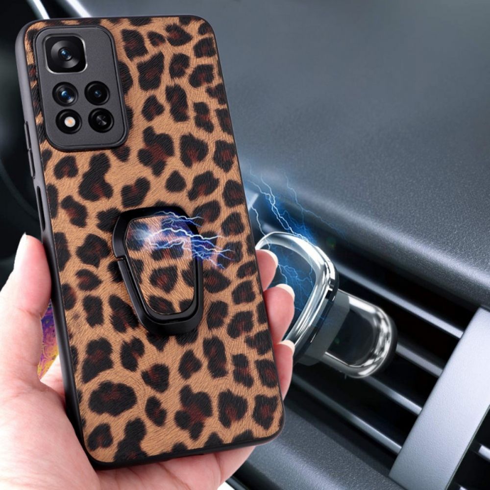 Hoesje voor Xiaomi Redmi Note 11 Pro Plus 5G Koolstofvezelring-ondersteuning