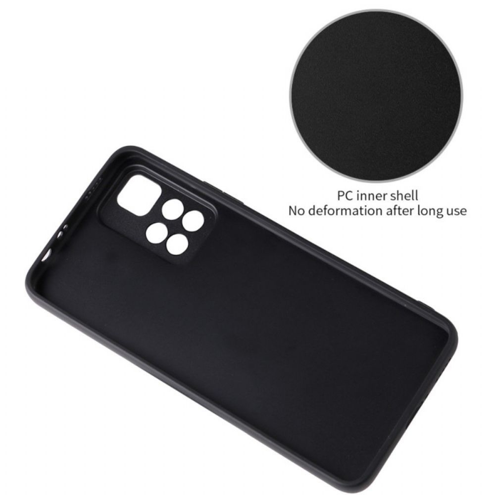 Hoesje voor Xiaomi Redmi Note 11 Pro Plus 5G Koolstofvezelring-ondersteuning