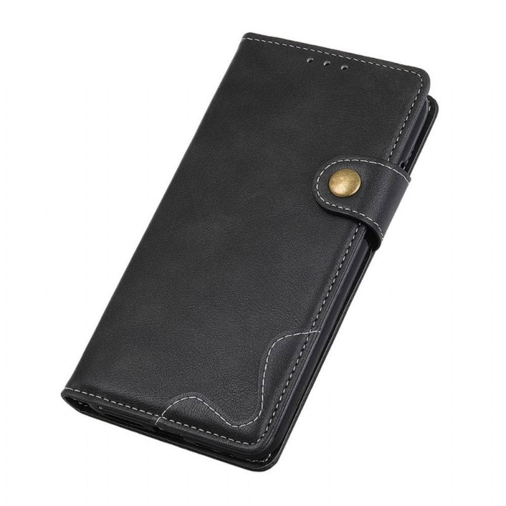 Leren Hoesje voor Xiaomi Redmi Note 11 Pro Plus 5G Artistiek Naaien