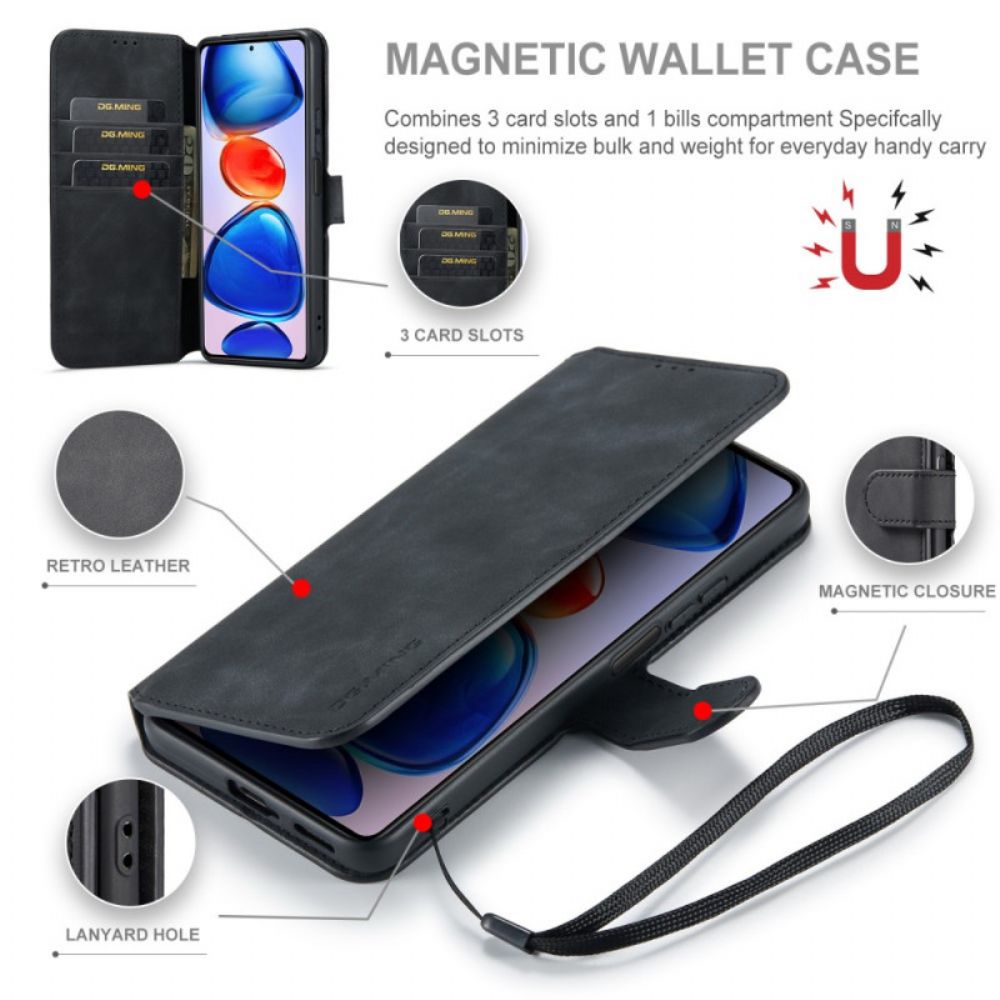 Leren Hoesje voor Xiaomi Redmi Note 11 Pro Plus 5G Dg.ming Retro