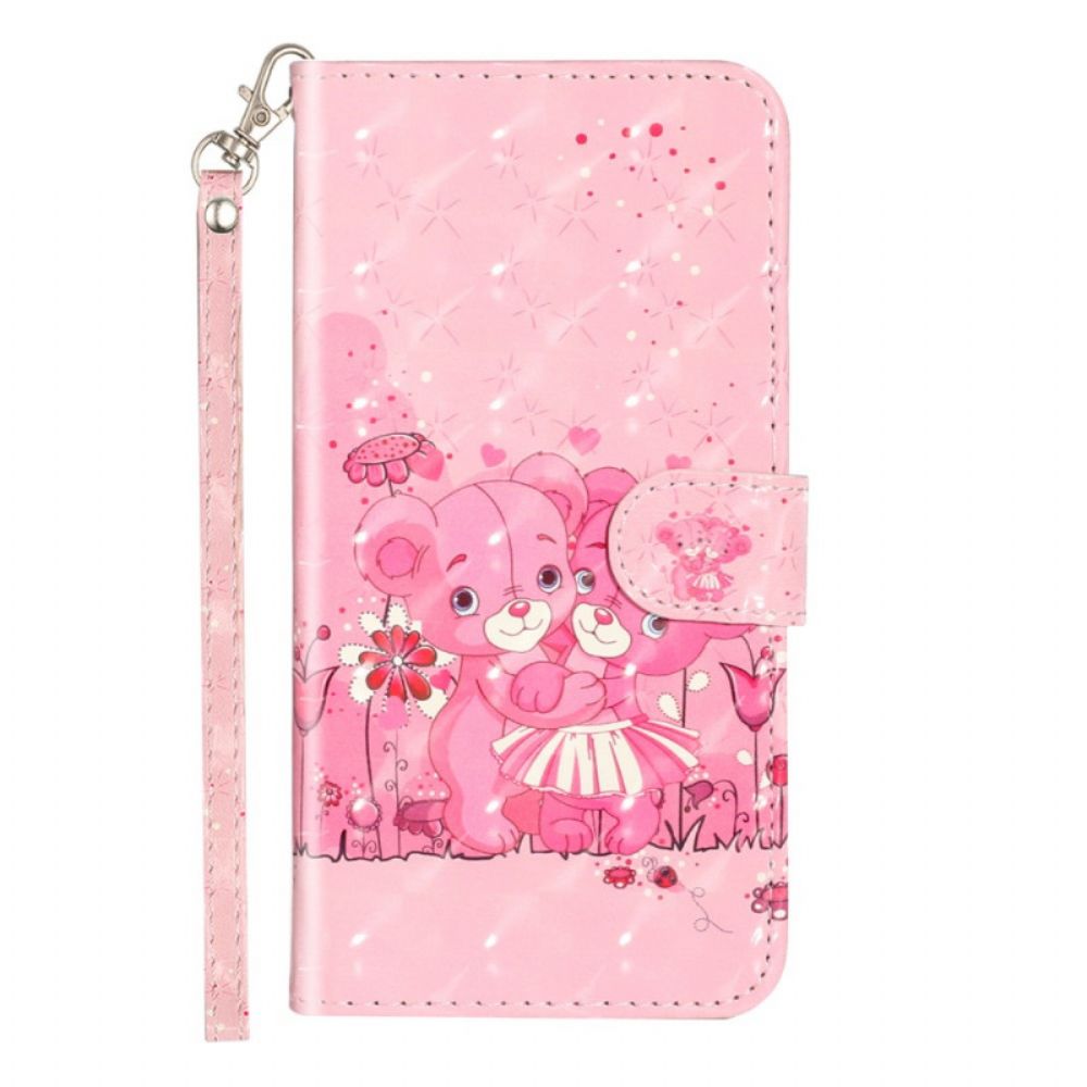 Leren Hoesje voor Xiaomi Redmi Note 11 Pro Plus 5G Met Ketting Thong Beren