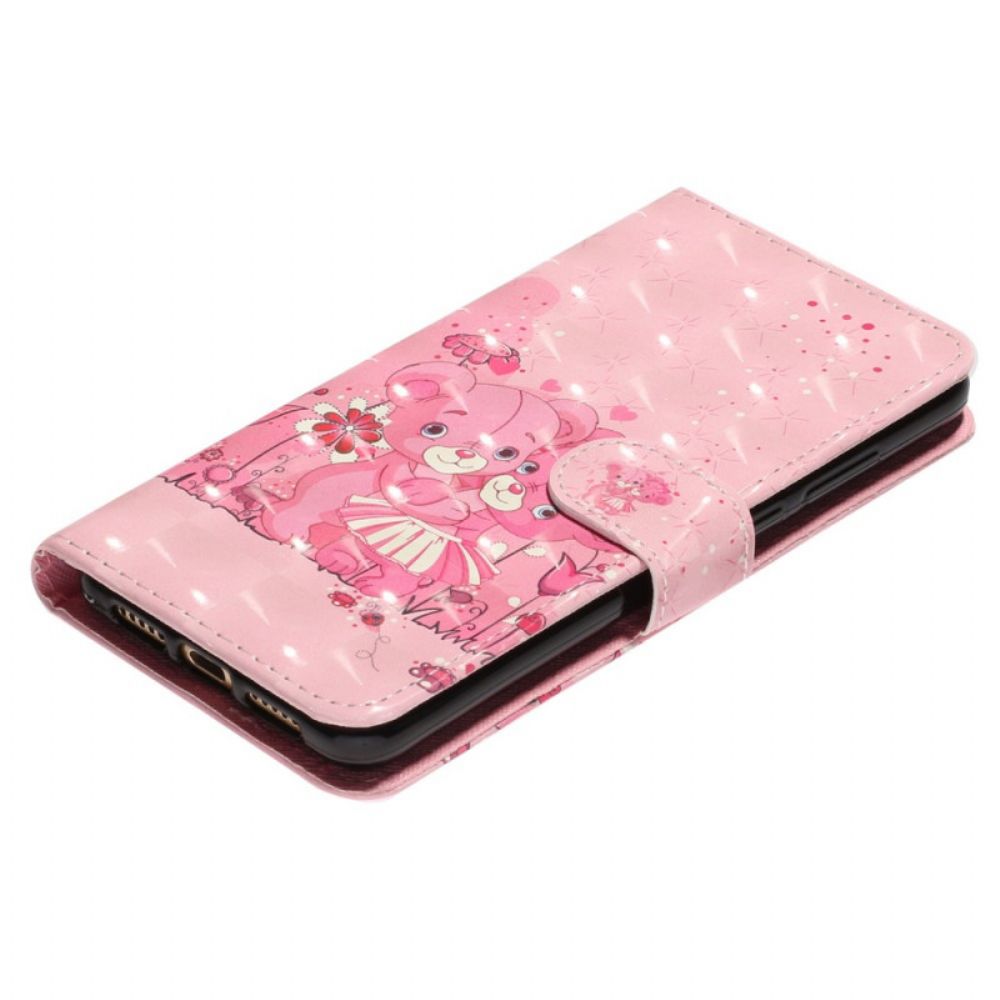 Leren Hoesje voor Xiaomi Redmi Note 11 Pro Plus 5G Met Ketting Thong Beren