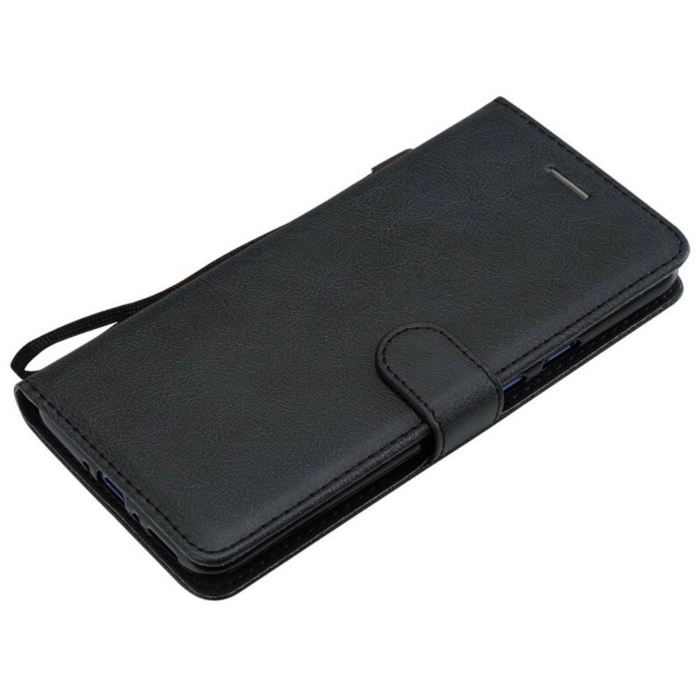 Folio-hoesje voor OnePlus 7 Pro Met Ketting Leren Bandeffect