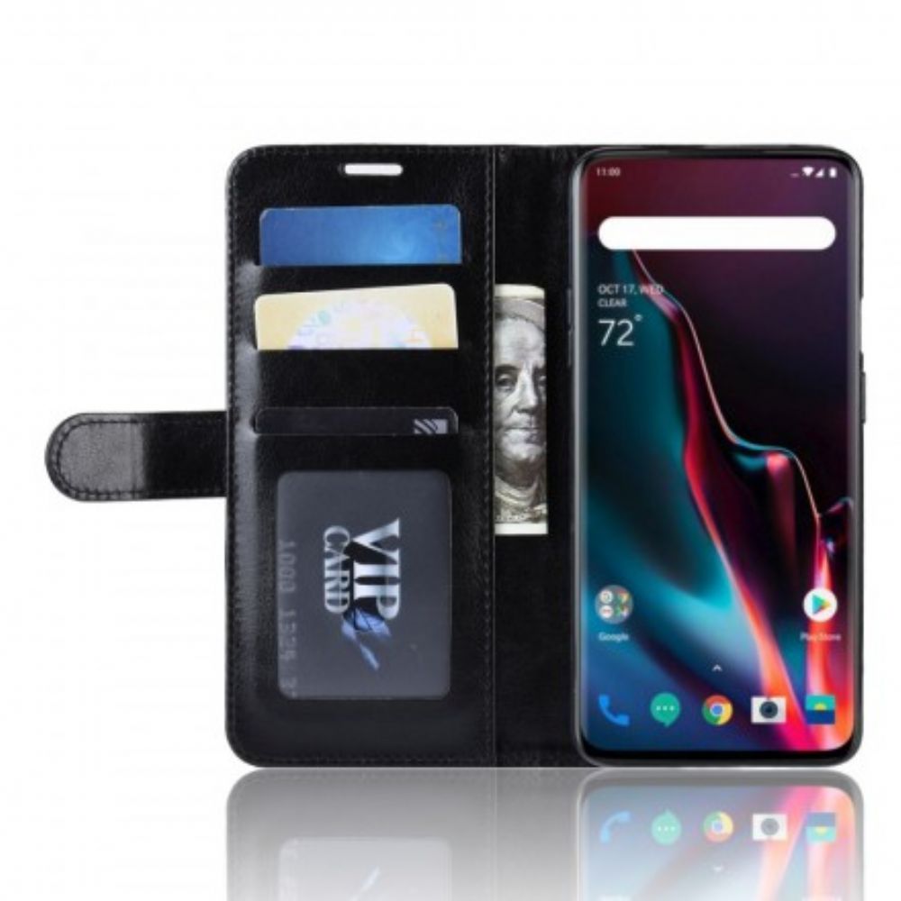 Folio-hoesje voor OnePlus 7 Pro Ultra Kunstleer
