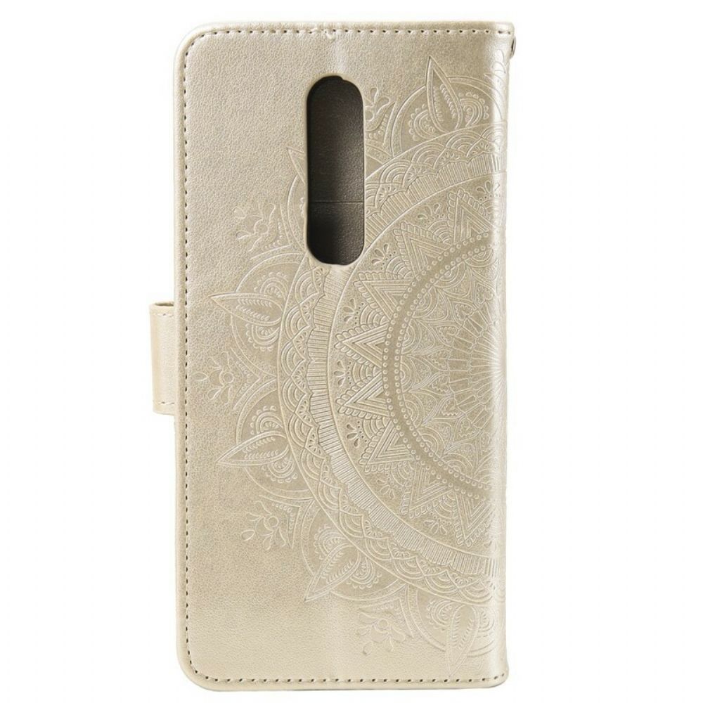 Folio-hoesje voor OnePlus 7 Pro Zonnemandala