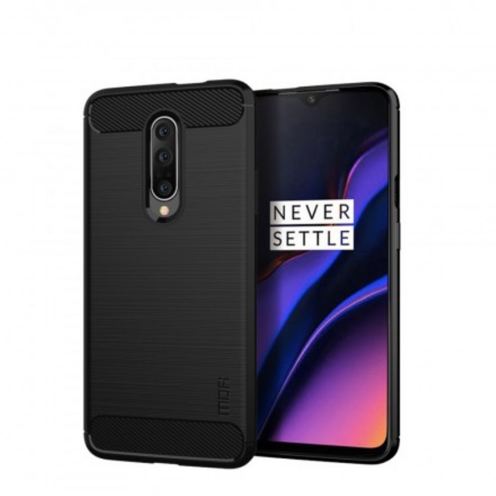 Hoesje voor OnePlus 7 Pro Mofi Geborstelde Koolstofvezel