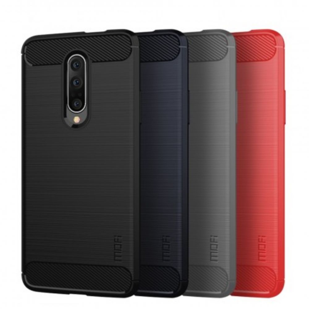 Hoesje voor OnePlus 7 Pro Mofi Geborstelde Koolstofvezel