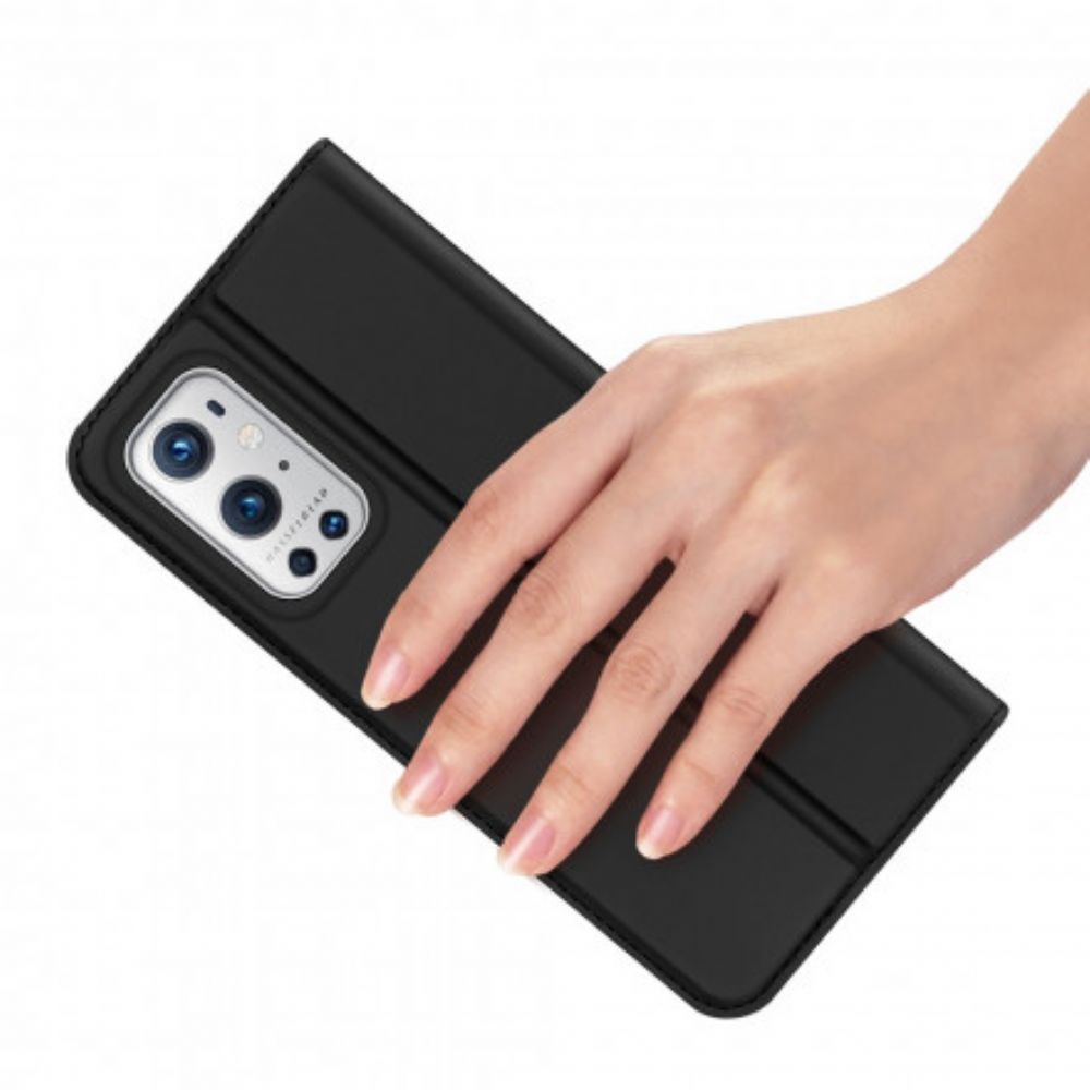 Bescherming Hoesje voor OnePlus 9 Pro Folio-hoesje Dux Ducis Pro-skin