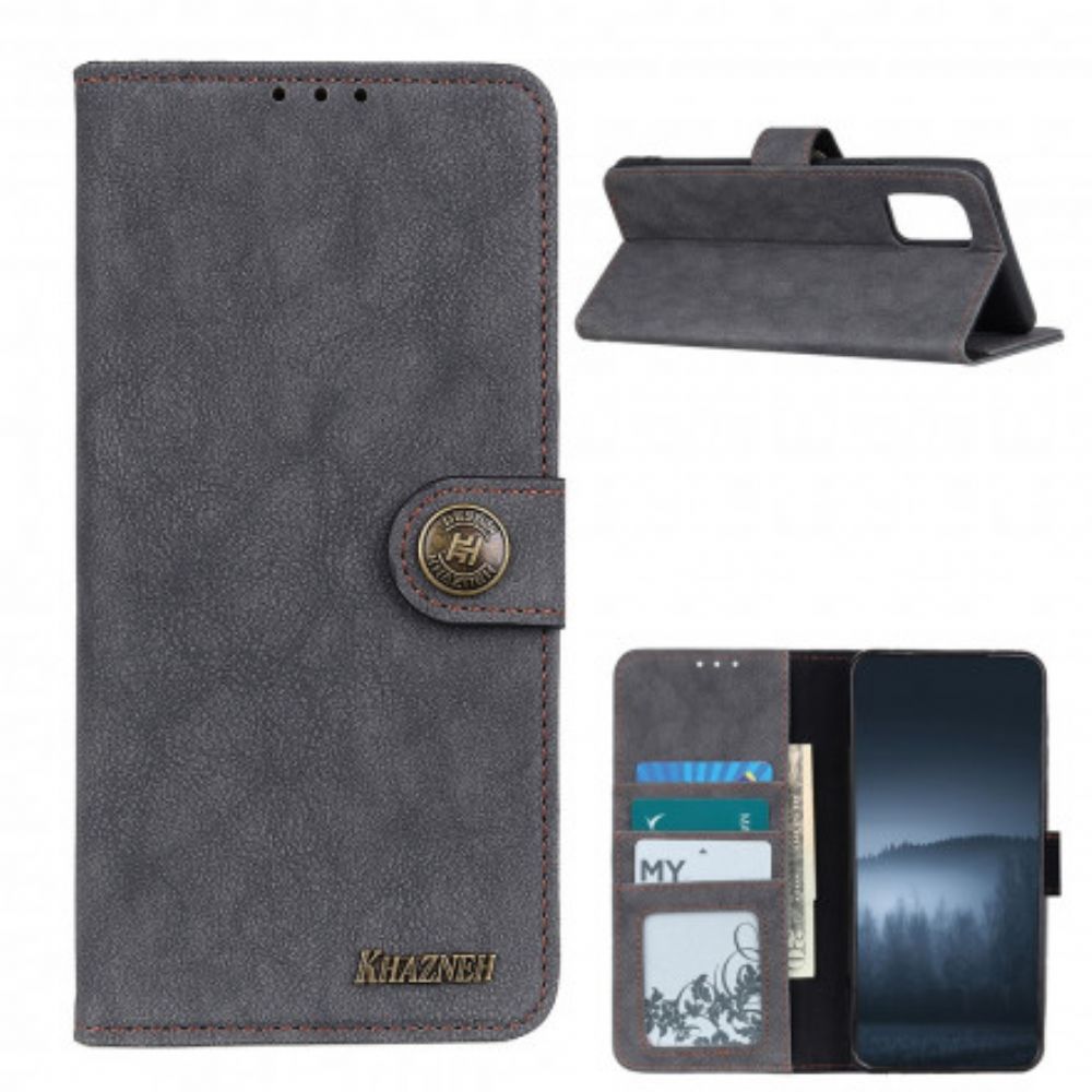 Folio-hoesje voor OnePlus 9 Pro Khazneh Retro Splitleer