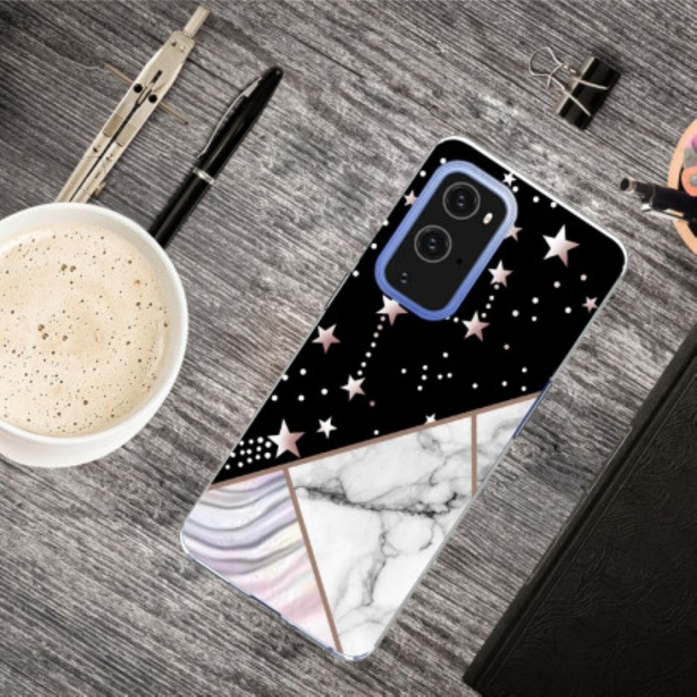Hoesje voor OnePlus 9 Pro Marmeren Ontwerp