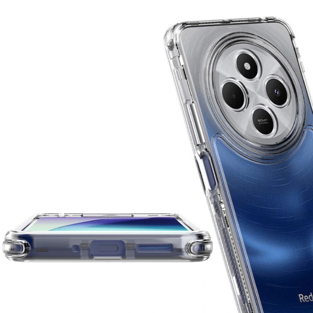 Case Hoesje Poco C75 Telefoonhoesje Transparant Met Frame Aan De Voorzijde