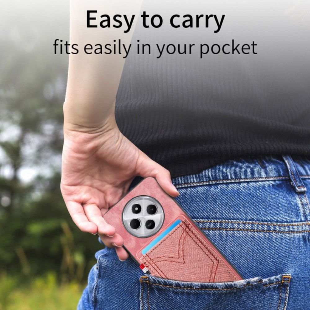 Cover Hoesje Poco C75 Telefoonhoesje Kaarthouder Van Denim