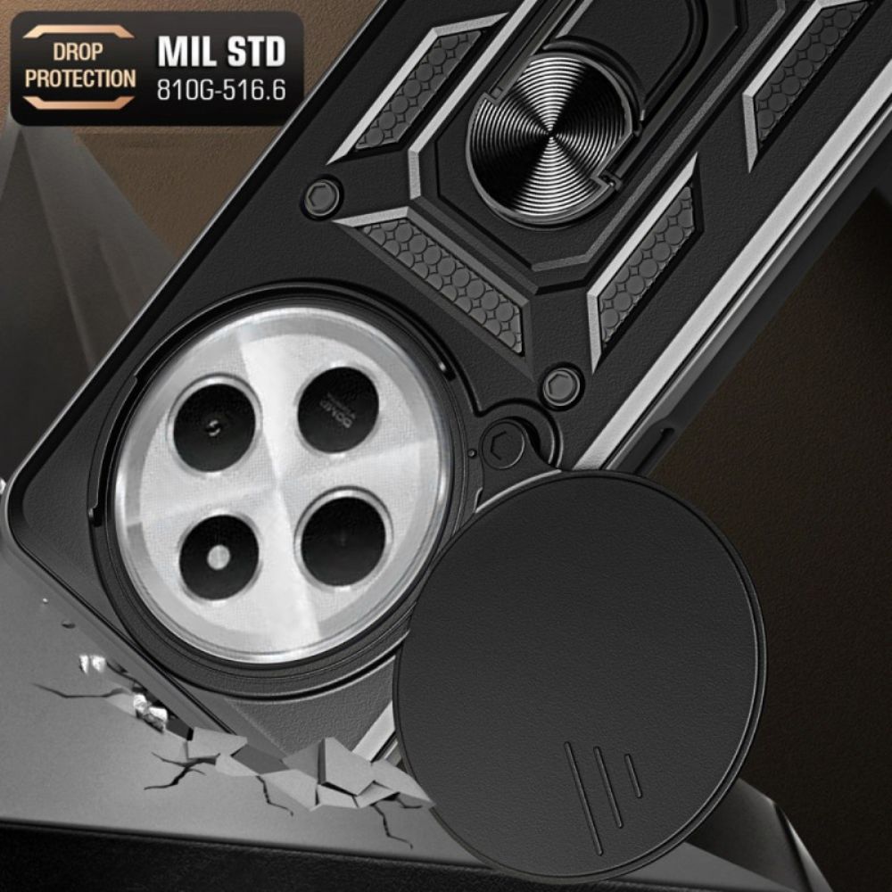 Cover Hoesje Poco C75 Telefoonhoesje Schuifbare Camerahoes En Standaard