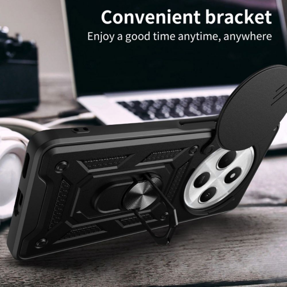 Cover Hoesje Poco C75 Telefoonhoesje Schuifbare Camerahoes En Standaard