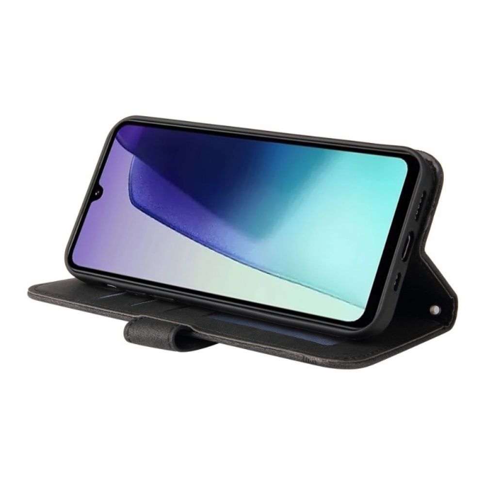 Flip Case Leren Poco C75 Decoratieve Klinknagel