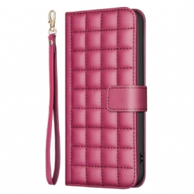 Folio-hoesje Poco C75 Binfen Color Pufferjackstijl