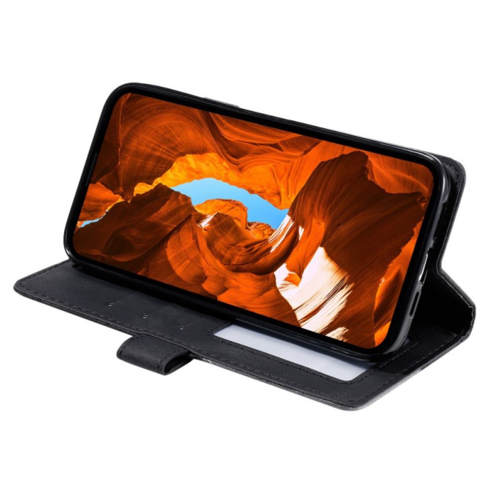 Folio-hoesje Poco C75 Telefoonhoesje Geometrisch Patroon Met Bandje