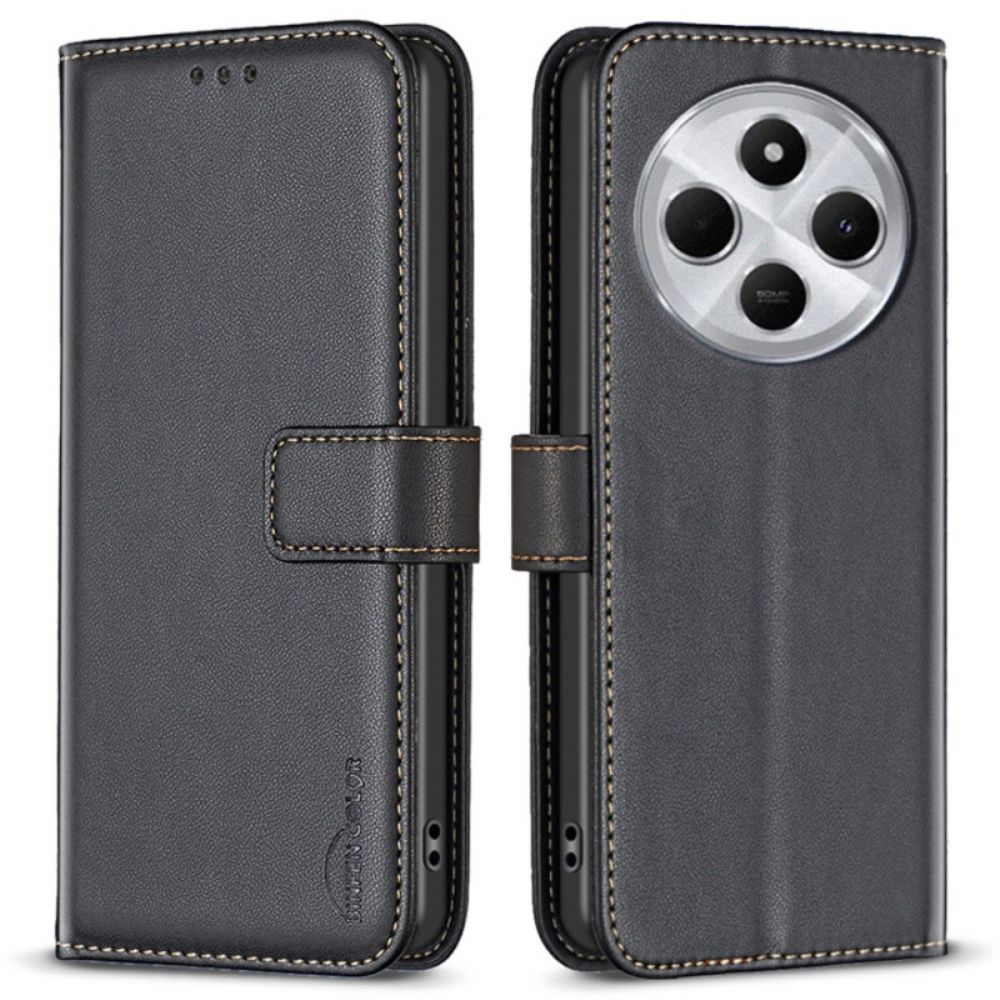 Folio-hoesje Poco C75 Telefoonhoesje Klassieke Kleur