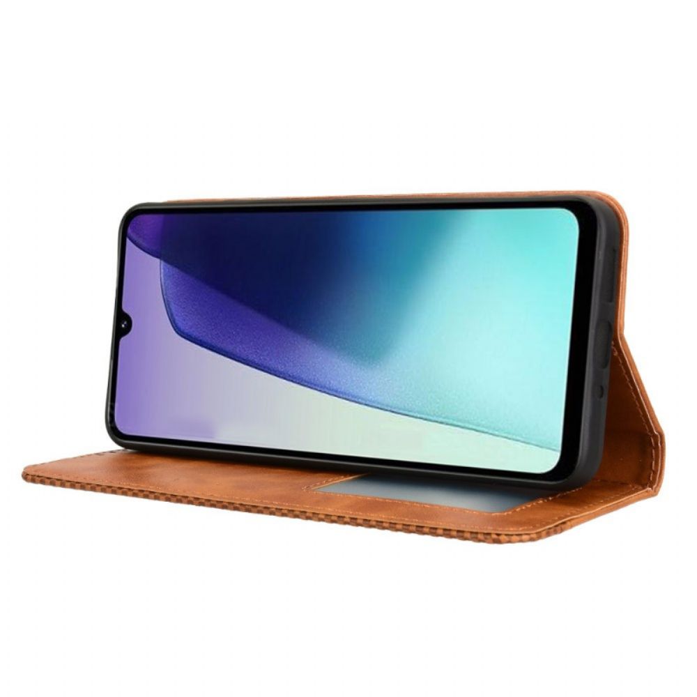 Folio-hoesje Poco C75 Telefoonhoesje Vintage Rand