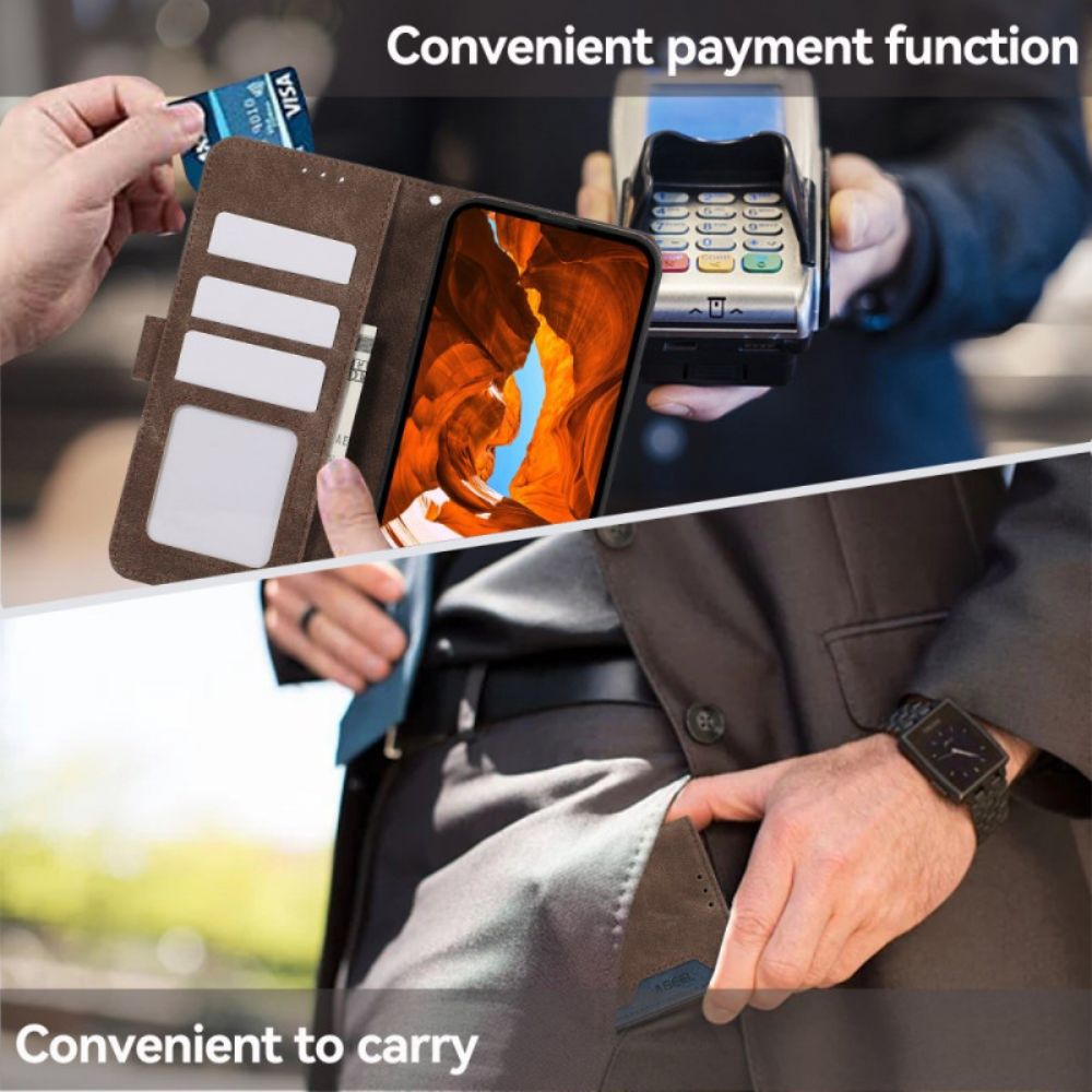 Folio-hoesje Poco C75 Tweekleurig Abeel