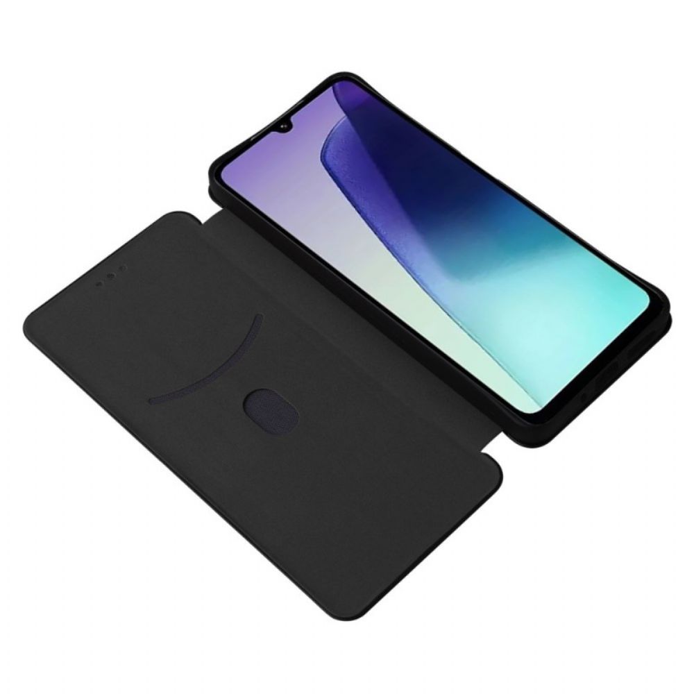 Folio-hoesje Voor Poco C75 Koolstofvezeltextuur