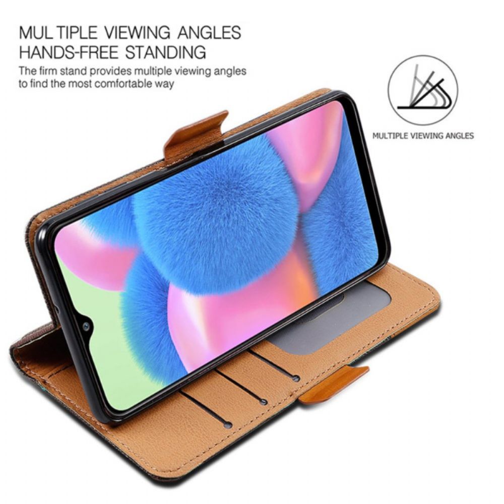 Folio-hoesje Voor Poco C75 Twee Texturen