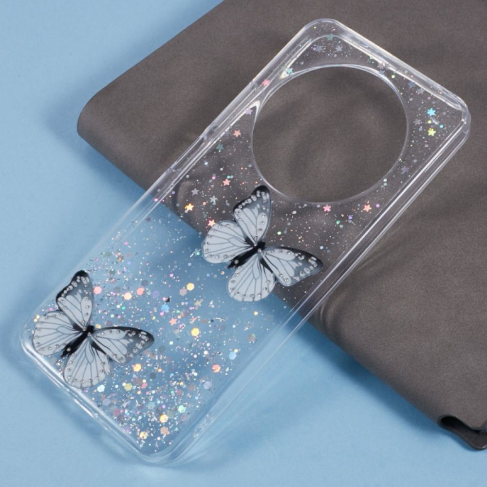 Hoesje Poco C75 Glittervlinders