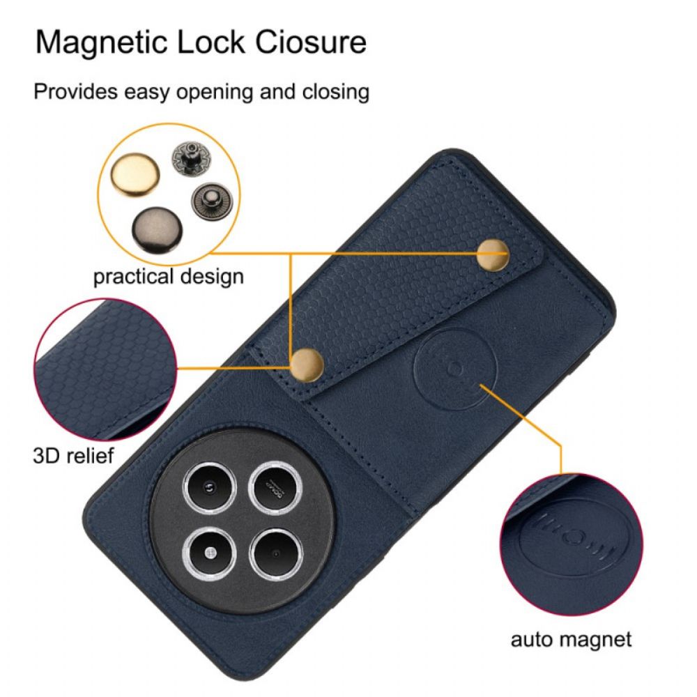 Hoesje Poco C75 Kaarthouder En Standaard Met Ledereffect