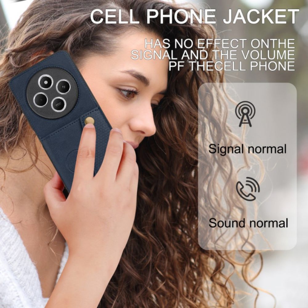 Hoesje Poco C75 Kaarthouder En Standaard Met Ledereffect