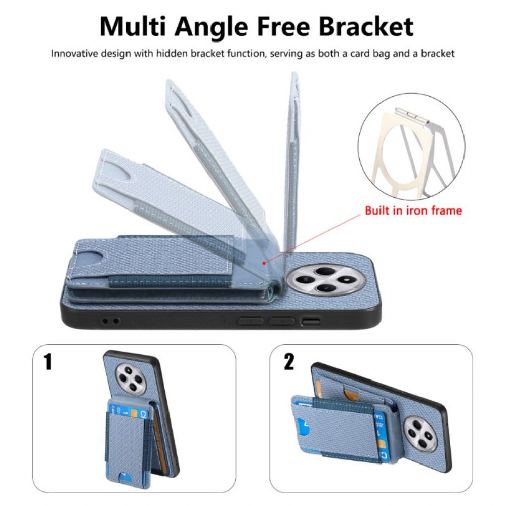 Hoesje Poco C75 Kaarthouder En Standaard Van Koolstofvezel
