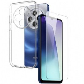 Hoesje Poco C75 Transparant Met Gehard Glazen Schermbeschermer Northjo