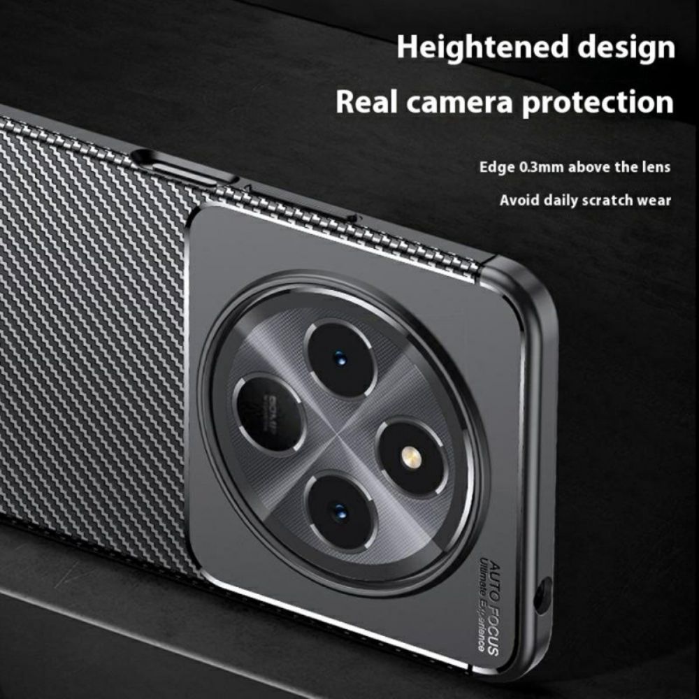 Hoesje Voor Poco C75 Flexibele Koolstofvezel