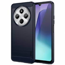 Hoesje Voor Poco C75 Geborstelde Koolstofvezel Mofi