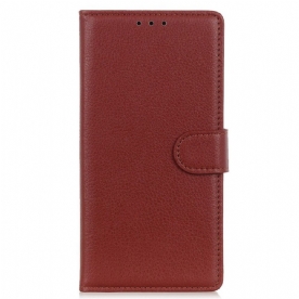 Leren Hoesje Poco C75 Leereffect Bescherming Hoesje