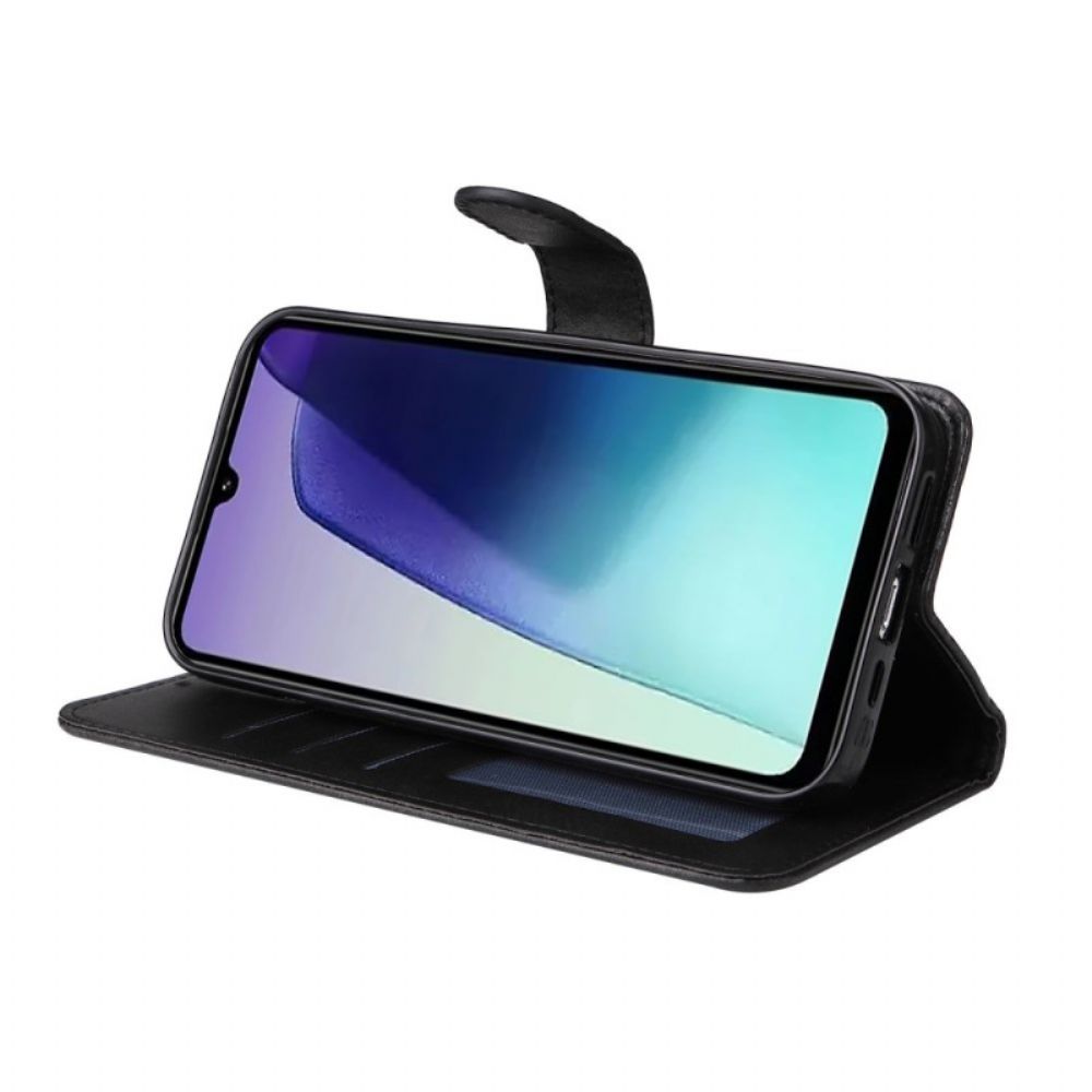 Leren Hoesje Poco C75 Leereffect Met Bandje