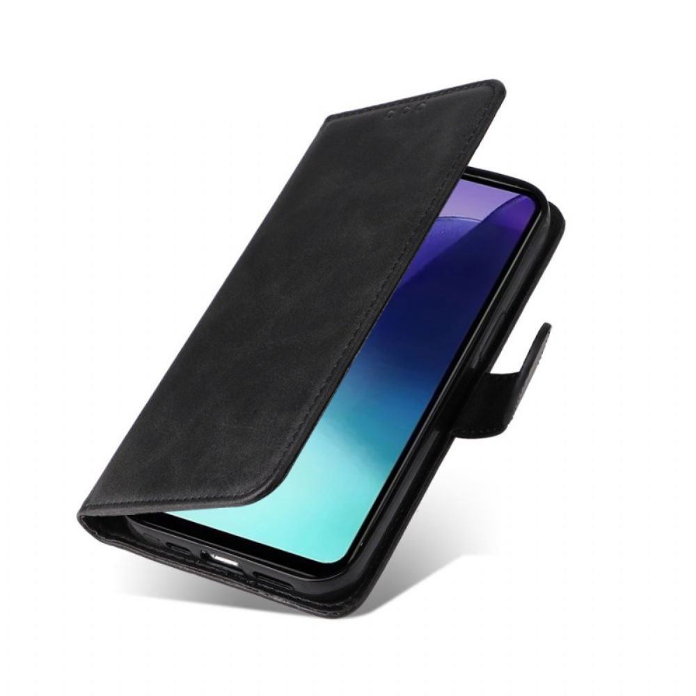 Leren Hoesje Poco C75 Leereffect Met Bandje