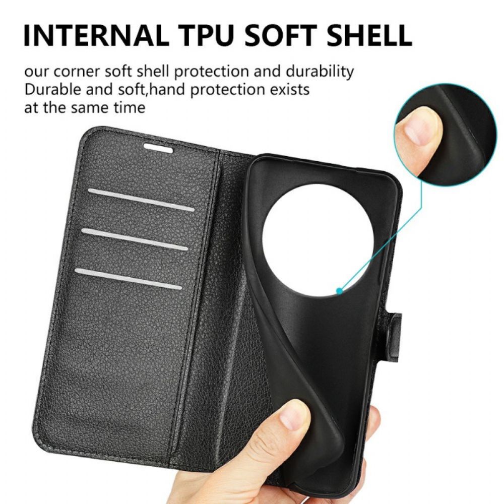 Leren Hoesje Poco C75 Lychee Kunstleer