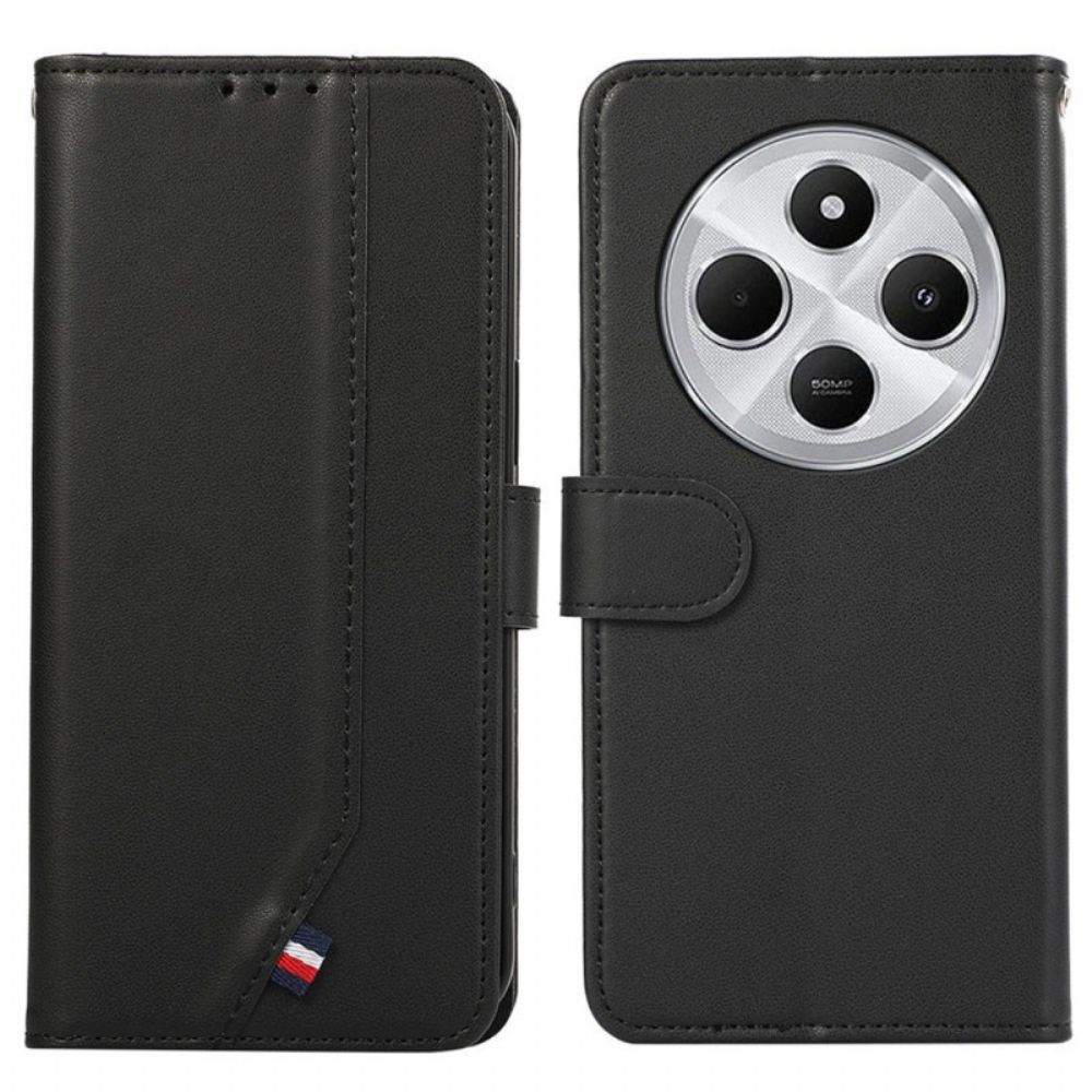 Leren Hoesje Poco C75 Rfid-bescherming 3 Kaartsleuven Bescherming Hoesje