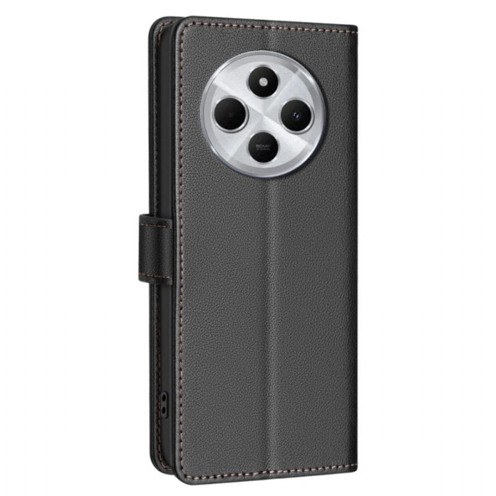 Leren Hoesje Poco C75 Rfid-blokkering Binfen-kleur Bescherming Hoesje