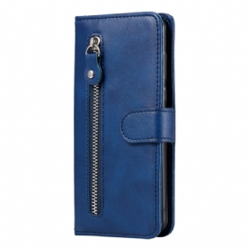 Leren Hoesje Poco C75 Ritssluiting Bescherming Hoesje